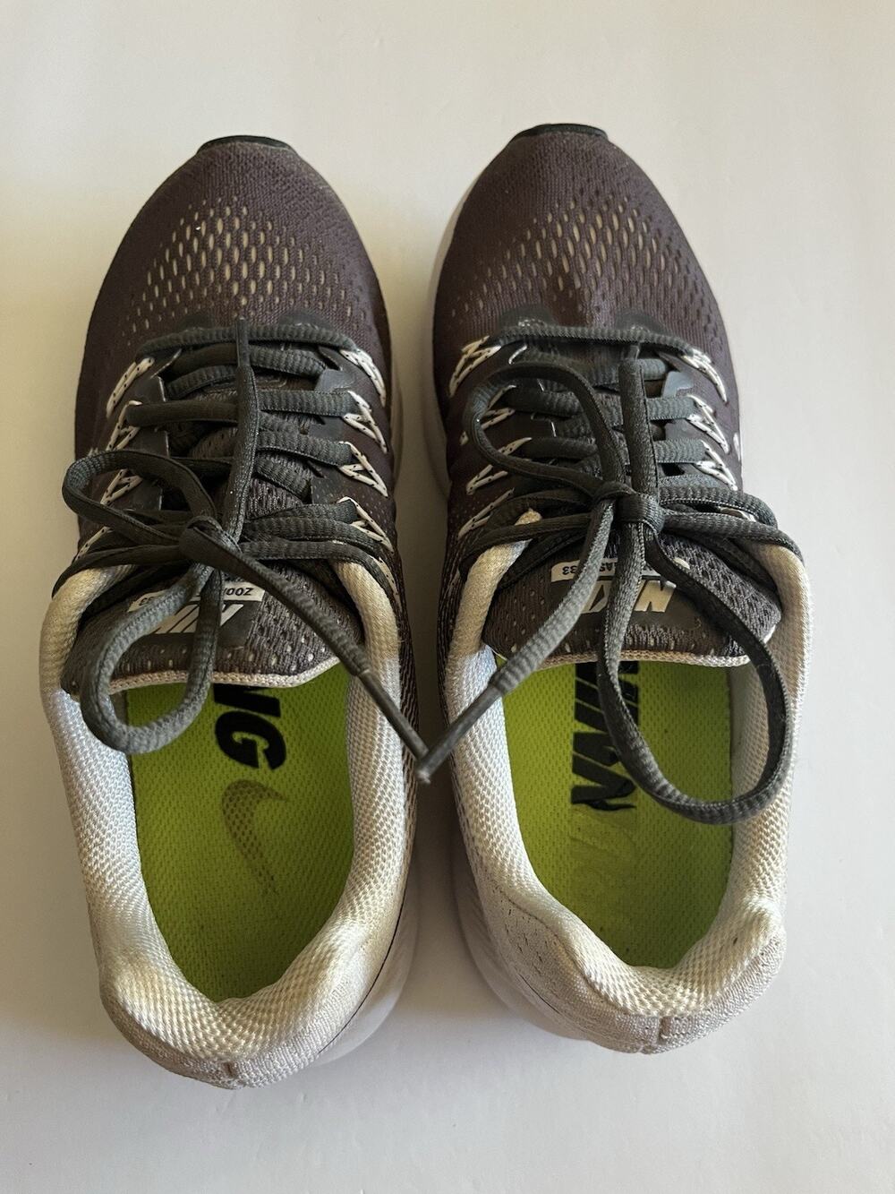 Nike Air Zoom Pegasus 33 Womens 8.5 Running Shoes 831356-002 Black 2017